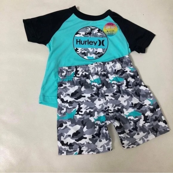Hurley Other - Hurley Camouflage cute shorts top set